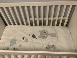 Cuna IKEA STUVA +cajones+colchón+ mucha ropa cama