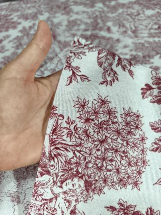 Retal 2x1,40 de tela de loneta algodón y acrílco