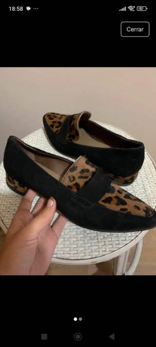 Mocasines planos Corte Inglés leopardo