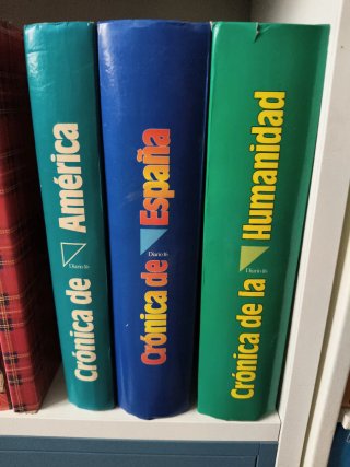 Lote libros Crónica de América, España  y humanida
