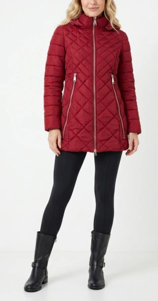 Chaqueta acolchada roja