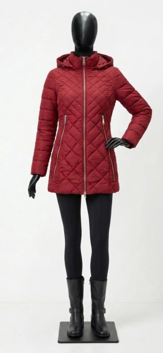 Chaqueta acolchada roja