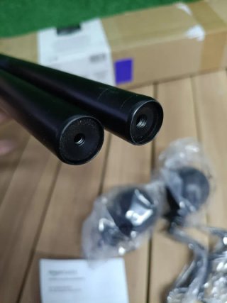 Barra Cortina Amazon Basics Extensible Negra