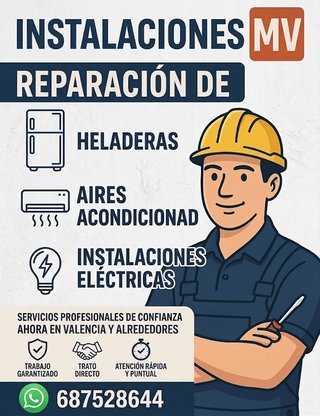 Especialista en: Electricida, Aires Acondicionados