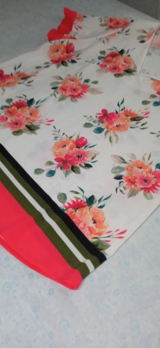 Camisa Festa floral blanca talla 50