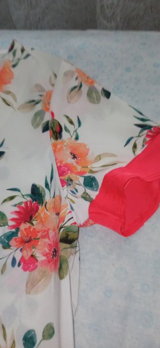 Camisa Festa floral blanca talla 50