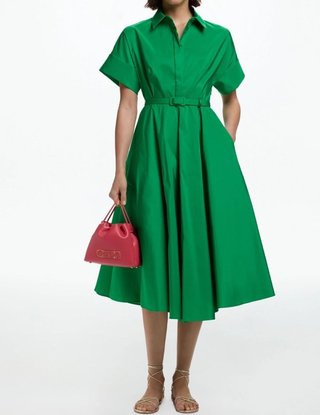 Vestido Carolina Herrera Verde Talla M