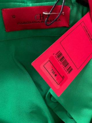 Vestido Carolina Herrera Verde Talla M