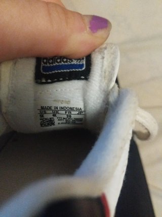 Zapatillas Adidas Bebé Blancas Talla 20