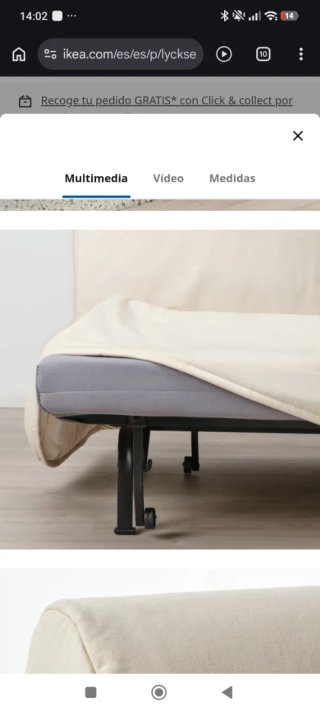 Sofá Cama LYCKSELE Ikea
