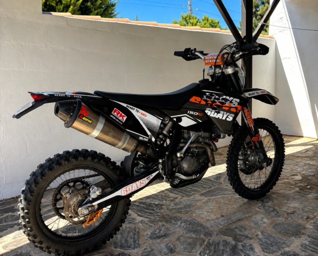 KTM 250 EXC Enduro Negra y Naranja
