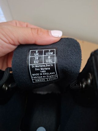 Botas Dr. Martens Negras Talla 39 NUEVAS.