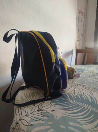 Mochila Escolar IC Horta Azul y Amarillo