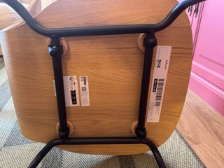 Pack 2 Sillas Comedor Ikea Madera y Metal