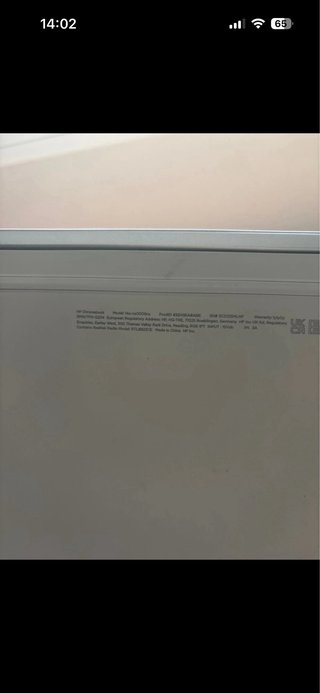 HP Chromebook 14a bianco e argento