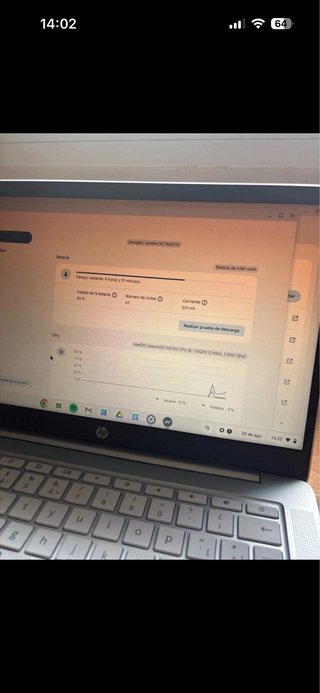 HP Chromebook 14a bianco e argento