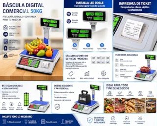 Balanza digital para frutería