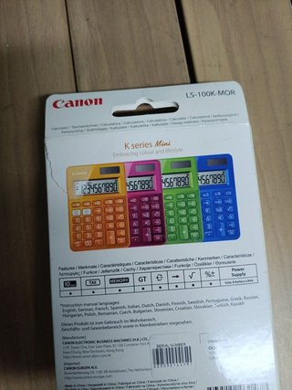 Calculadora sobremesa Canon LS-100K Naranja