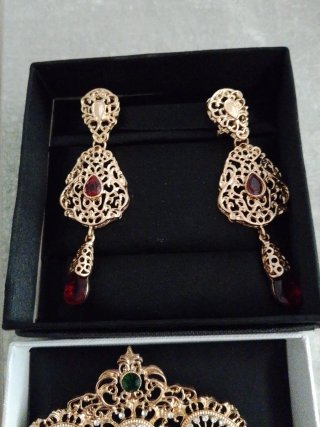 Conjunto Baturra Oro, Verde y Rojo