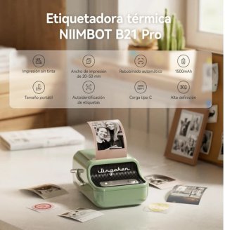 NIIMBOT B21 Pro Impresora-Etiquetadora Verde