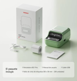NIIMBOT B21 Pro Impresora-Etiquetadora Verde