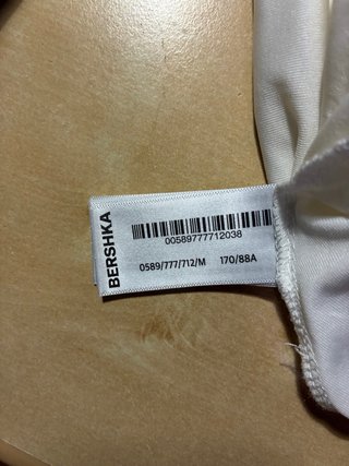 Vestido Bershka blanco M