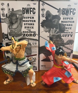 BWFC Zoro & Luffy Banpresto Figure Rare