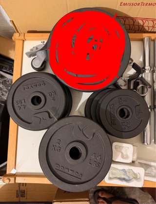 Discos Pesas Domyos 1/2/5 kg
