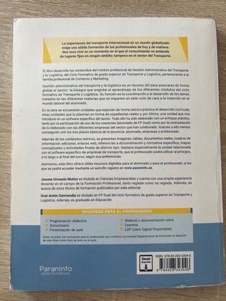 Libros 2º año transporte y logistica colegio parra