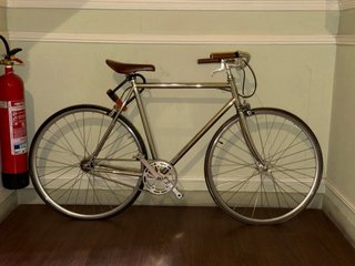 Bicicleta Jitensha Cromada Single Speed