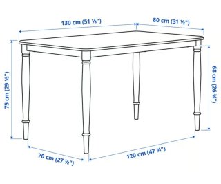 Mesa comedor cuadrada madera diseño Ikea