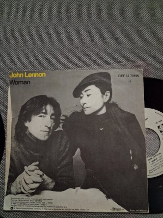 John Lennon LEER: lote 4 discos vinilo 7" 45 rpm