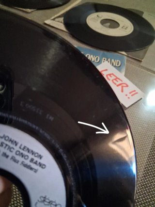 John Lennon LEER: lote 4 discos vinilo 7" 45 rpm