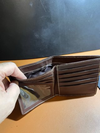 Cartera Billetero Marrón Cuero