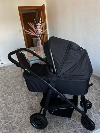 Carrito bebé capazo y silla negro