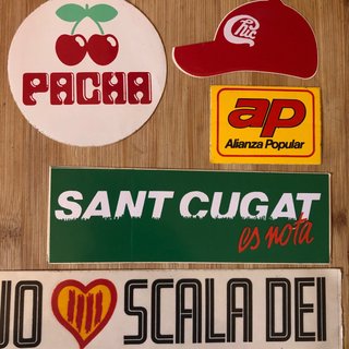 Colección adhesivos Vintage 80as precio unitario
