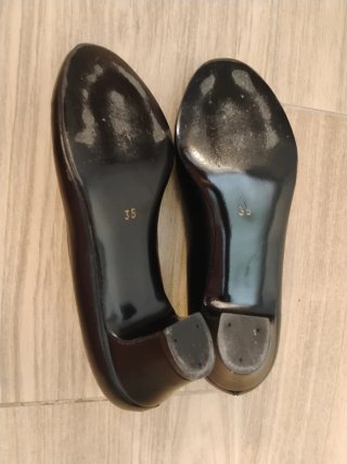 Zapatos de tacón negros para flamenco