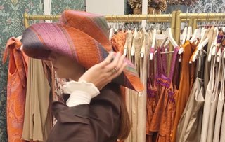 Sombrero de rafia para bodas