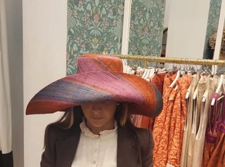 Sombrero de rafia para bodas