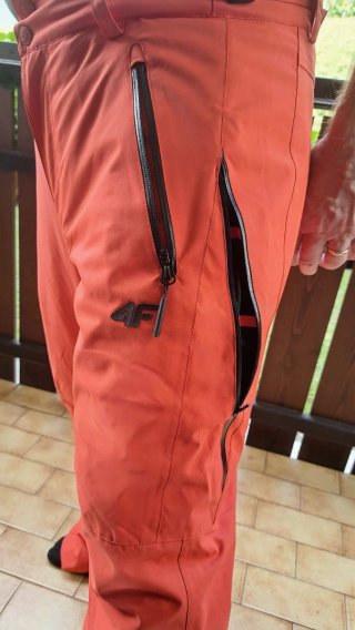 Pantaloni sci uomo 4F arancioni