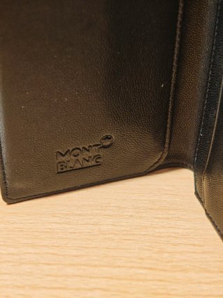 Tarjetero Montblanc Piel 6cc Negro