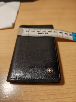 Tarjetero Montblanc Piel 6cc Negro