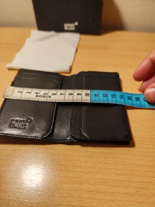 Tarjetero Montblanc Piel 6cc Negro
