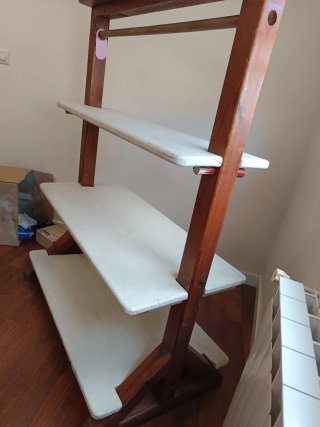 Perchero Vintage Madera con estanterías modulables
