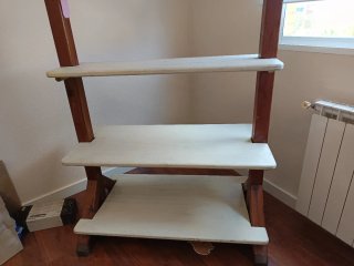 Perchero Vintage Madera con estanterías modulables