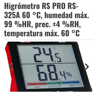 Higrómetro Digital RS PRO BS-325