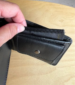 Billetera Estilo LV Damero Gris y Negro