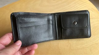 Billetera Estilo LV Damero Gris y Negro