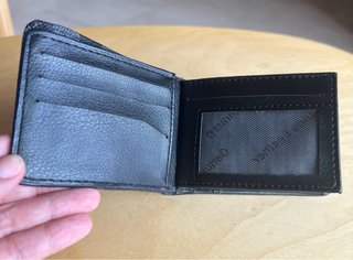 Billetera Estilo LV Damero Gris y Negro