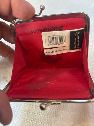 Monedero Vintage Gato Felix Rojo